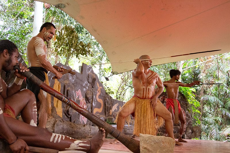 Traditional Aboriginal Dance Rainforestation Nature Park Kuranda